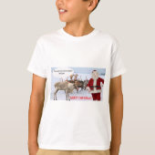 子供たちはメリークリスマスサンタブタ Tシャツ (正面)