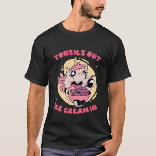 子供たちはユニコーンの回復でアイスクリームを扁桃化 Tシャツ