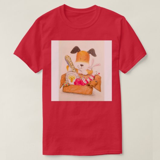 子供たちは犬をキッパー Tシャツ (デザイン正面)