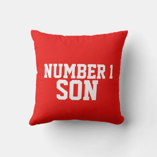 子供たちは男の子サッカーのブルーピロークッションを命名 クッション (裏面)