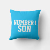 子供たちは男の子サッカーの赤い枕クッションを名前 クッション (裏面)