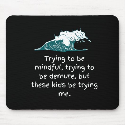 子供たちは私にマウスパッドを試している マウスパッド (正面)