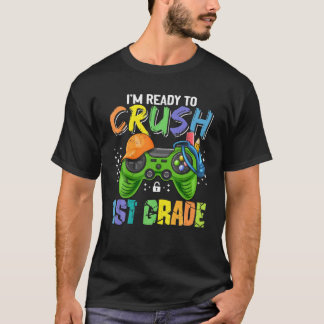 子供たちは私はSchの1年生の最初の日をつぶす準備ができている Tシャツ