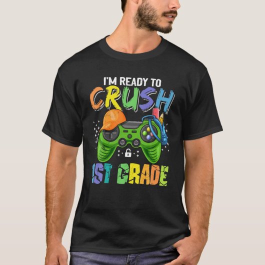 子供たちは私はSchの1年生の最初の日をつぶす準備ができている Tシャツ (正面)