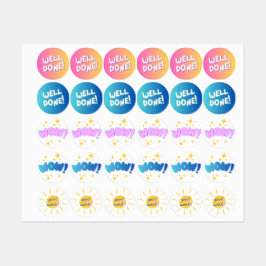 子供たちへの励ましの報酬ステッカー ラベル