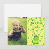 子供たちへの感謝の気持ちを表すラッキーフロッグのポストカード ポストカード (正面/裏面)