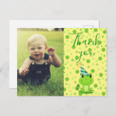 子供たちへの感謝を伝えるラッキーフロッグのポストカード ポストカード (正面/裏面)