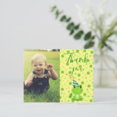 子供たちへの感謝を伝えるラッキーフロッグポストカード ポストカード (スタンド正面)