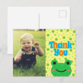 子供たちへの感謝 カエル ポストカード (正面/裏面)