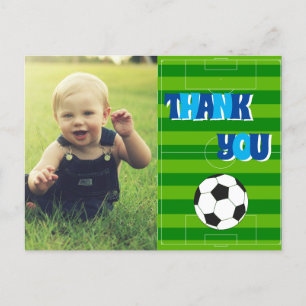 子供たちへの感謝 サッカー ポストカード