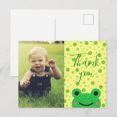 子供たちへの感謝 子供向けのかわいいカエル ポストカード (正面/裏面)
