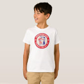 子供たちへ 電気は命を奪うもの 安全 Tシャツ (正面フル)
