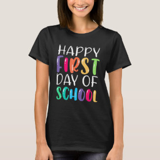 子供たちよ、学校初日のおめでとう！新学期のスタートだよ、親たち。 Tシャツ
