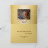 子供たちを受け取るキリスト – ブルドンホリデー シーズンカード (内部)