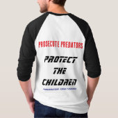 子供たちを守ろう - P3 Tシャツ (裏面)