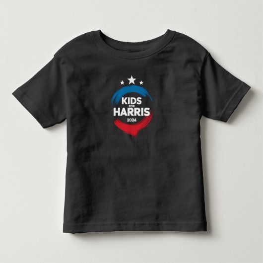 子供たちハリス大統領の為に 子供たちはカマラ・ハリスを愛する トドラーTシャツ (正面)