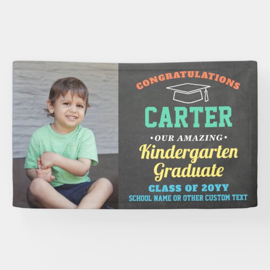 子供たち卒園幼稚園プリスクール写真かわいい 横断幕 (横)