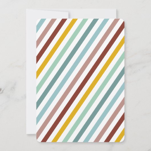 子供たち口ひげ誕生日パーティフォト招待状 招待状 (裏面)