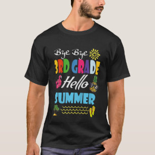 子供たち学校の最後の日バイバイ3年生Hello Su Tシャツ