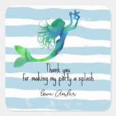 子供たち感謝していはスプラッシュのためにあなた スクエアシール (正面)