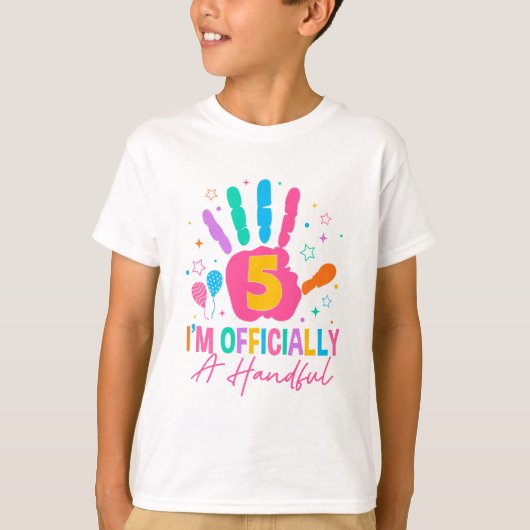 子供たち正式に一握り五五誕生日ギ Tシャツ (正面)