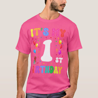 子供たち私の最初の誕生日である1 10ハッピーバースデー少年 Tシャツ