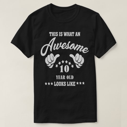 子供たち私の10誕生日これは何の素晴らしい Tシャツ (デザイン正面)
