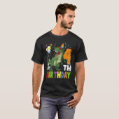 子供たち私の4歳の誕生日ハッピー4歳Dino T R Tシャツ (正面フル)