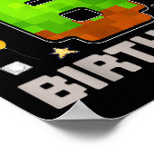 子供たち私の6番目の誕生日ボーイゲームのピクセルゲーマーPa ポスター (角)