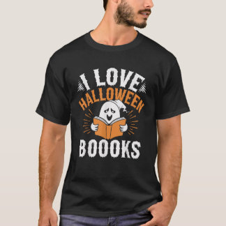 子供たち私はハロウィンブックハロウィンブック幽霊f tシャツ