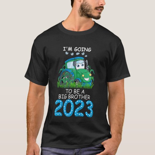 子供たち私はビッグブラザーになる2023 Tシャツ (正面)