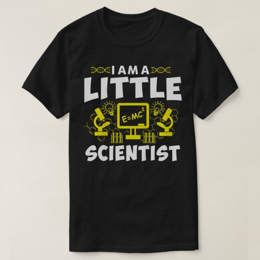 子供たち私は小さな科学者の科学マーチ Tシャツ (デザイン正面)