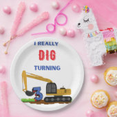 子供たち私は本当に掘る3掘削機 ペーパープレート (パーティー)