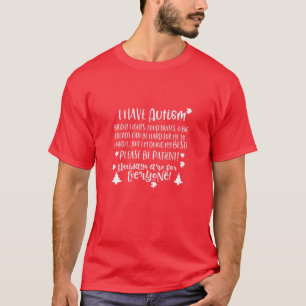 子供たち私は自閉症の明るい明るい明るい騒音クリス Tシャツ