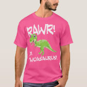 子供たち私は2つの2つのTwasaurus 2番目の誕生日の恐竜 Tシャツ (正面)