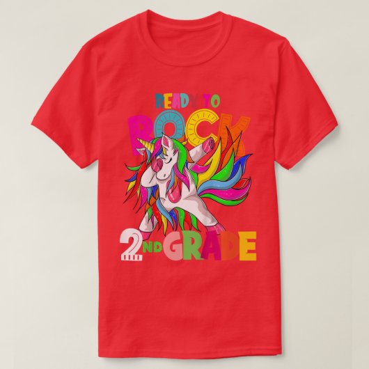 子供たち私は2年生の新学期フーをロックする準備ができている Tシャツ (デザイン正面)