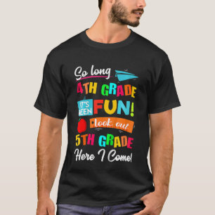 子供たち長い4年生ここで5番目を見る私ラ来ラ Tシャツ