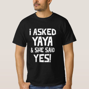 子供たち頼は矢谷と彼女はYes孫おもしろいと言った Tシャツ