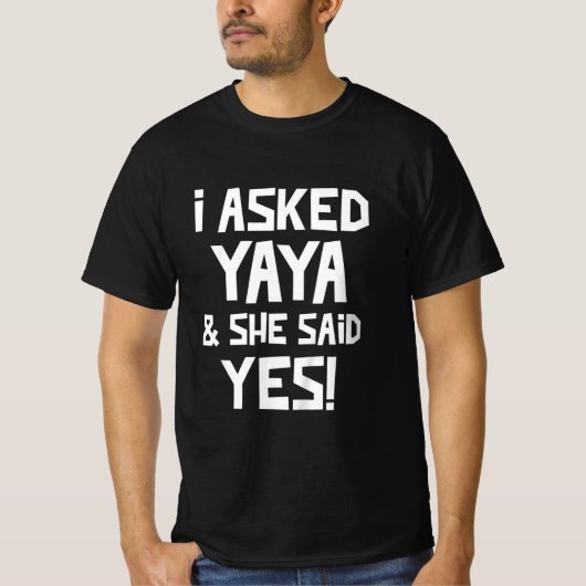 子供たち頼は矢谷と彼女はYes孫おもしろいと言った Tシャツ (正面)