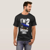 子供たち2nd誕生日ボーイモンスタートラックルールJam T Tシャツ (正面フル)