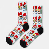 子供たち+クリスマス・キャロル ソックス (左)