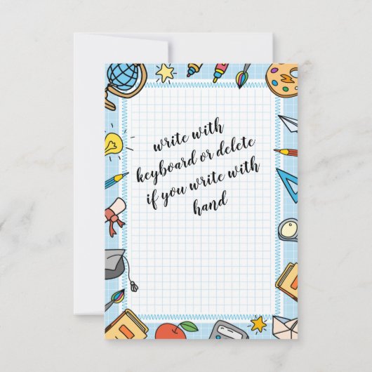 子供たち サンキューカード (裏面)