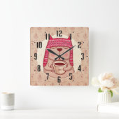 子供たち スクエア壁時計 (ホーム)