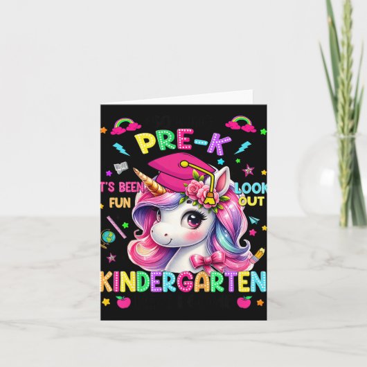 子供たちLong Prek Pre-k卒業生ユニコール カード (正面)
