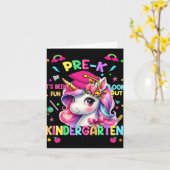 子供たちLong Prek Pre-k卒業生ユニコール カード (黄色い花)