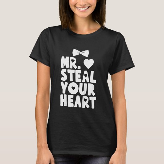 子供たちMr.少年のためのハートを盗むValenti Tシャツ (正面)