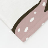 子供っぽい犬、手描き、トレンディーパターン。 フリースブランケット (角)