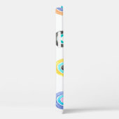 子供っぽい虹、水色キッズパターン。 Case-Mate iPhoneケース (裏面 / 右)