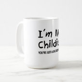 子供っぽくない コーヒーマグカップ (正面左)