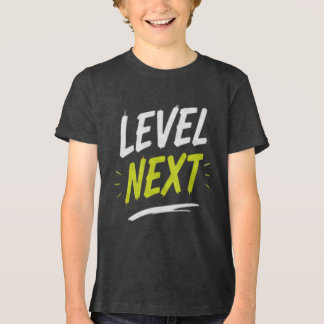 子供とティーンのためのレベルネクストゲームTシャツ トライブレンドTシャツ